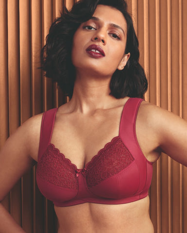 Soutien-gorge sans armature Havanna Dark red